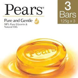Pears Pure and Gentle Soap with Pure Glycerin n Natural Oils 125g x 3Nos